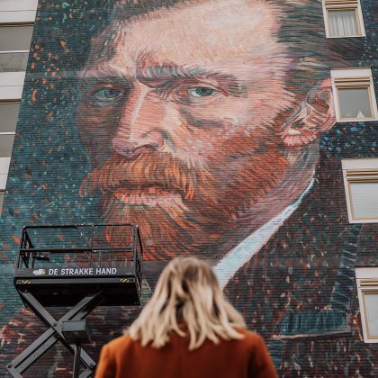 Mural Vincent van Gogh in Hoogeveen