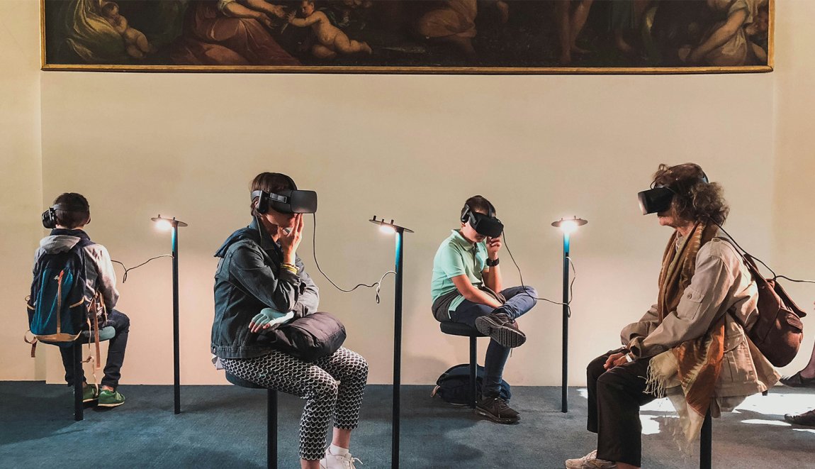 Digitale beleving met VR brillen in een museum Digitale beleving met VR brillen in een museum