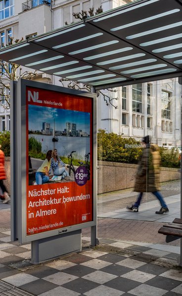 Campagne DB Kleverstraße Fischerstraße Düsseldorf 